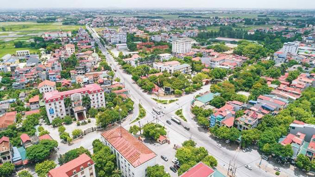 H&igrave;nh ảnh khu đ&ocirc; thị huyện S&oacute;c Sơn. &nbsp;