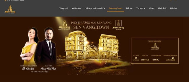 2 gương mặt đại diện của dự &aacute;n. Ảnh: Sen Vang Holdings