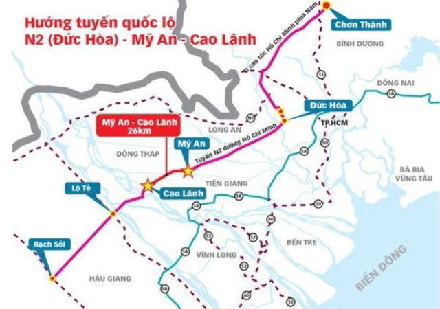 Tuyến đường Lộ Tẻ - Rạch Sỏi l&agrave; một phần của tuyến đường Hồ Ch&iacute; Minh khu vực ph&iacute;a Nam. Ảnh: Internet