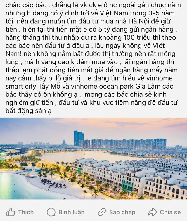 5 năm nữa về Việt Nam, cầm 5 tỷ khó nghĩ chuyện đầu tư nhà đất? - Ảnh 1