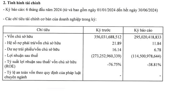 T&igrave;nh h&igrave;nh t&agrave;i ch&iacute;nh của&nbsp;Setra Corp trong nửa đầu năm 2024 &nbsp;