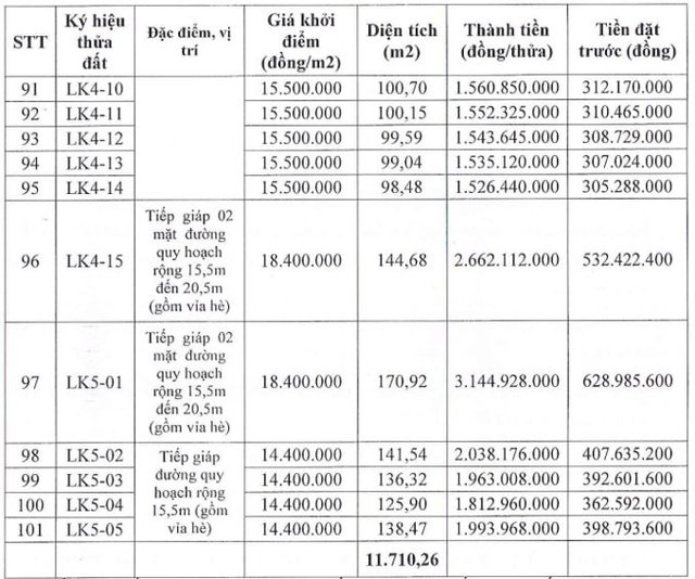 Tỉnh sở hữu 2 đại đô thị của Vinhomes đấu giá 101 lô đất trong tháng 9, giá khởi điểm từ 14,4 triệu đồng/m2 - Ảnh 8