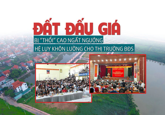 Đất đấu giá bị “thổi” cao ngất ngưởng, hệ lụy khôn lường cho thị trường bất động sản - Ảnh 1