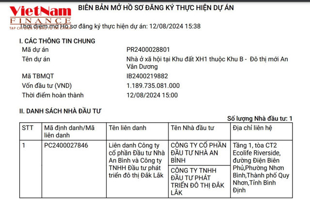 Li&ecirc;n danh nh&agrave; đầu tư duy nhất đăng k&yacute; thực hiện dự &aacute;n NƠXH tại&nbsp;Khu B - Đ&ocirc; thị mới An V&acirc;n Dương.