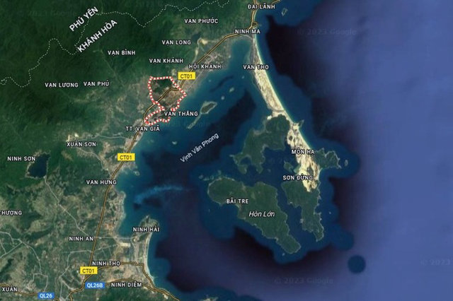 Vị tr&iacute; s&acirc;n bay tr&ecirc;n bản đồ. Ảnh: Google Map