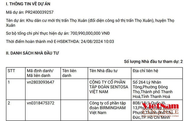 Hai nh&agrave; đầu tư đăng k&yacute; thực hiện dự &aacute;n