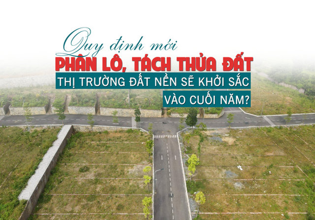 Quy định mới về phân lô, tách thửa đất, thị trường đất nền sẽ khởi sắc vào cuối năm? - Ảnh 1