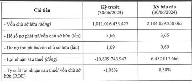 Becamex B&igrave;nh Phước b&aacute;o l&atilde;i "mỏng" sau 6 th&aacute;ng đầu năm 2024. Ảnh chụp m&agrave;n h&igrave;nh &nbsp;