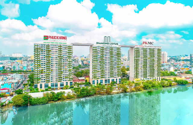 Diamond Lotus Riverside &ndash; một sản phẩm ti&ecirc;u biểu được PKC t&acirc;m huyết thực hiện theo c&aacute;c ti&ecirc;u chuẩn c&ocirc;ng tr&igrave;nh xanh chuẩn mực