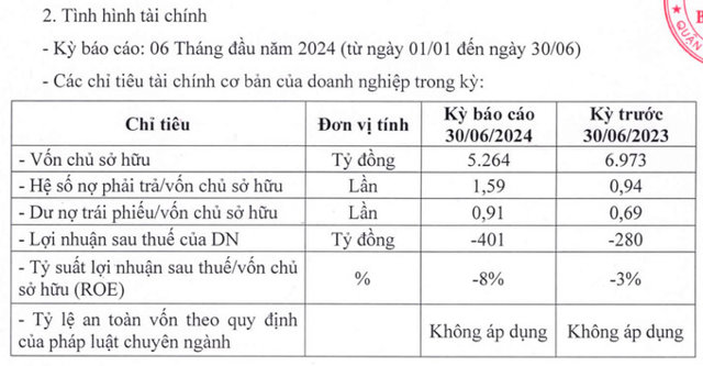 Kết quả kinh doanh 6 th&aacute;ng đầu năm của CTCP B&ocirc;ng Sen (B&ocirc;ng Sen Corp).