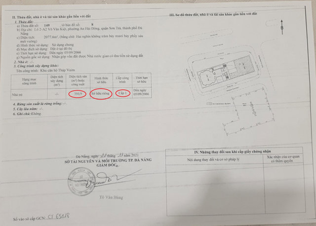 Sở TN&amp;MT Đ&agrave; Nẵng cấp sổ đỏ khi chưa c&oacute; hồ sơ thiết kế ghi nhận việc chuyển diện t&iacute;ch s&acirc;n chơi th&agrave;nh nh&agrave; trẻ