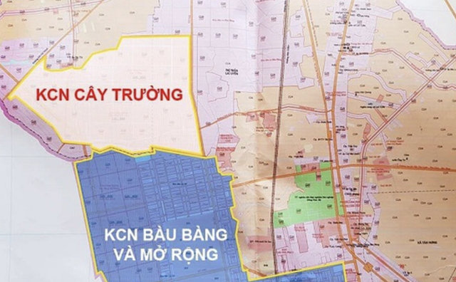 Vị tr&iacute; nơi sẽ x&acirc;y dựng KCN C&acirc;y Trường. Ảnh: Internet