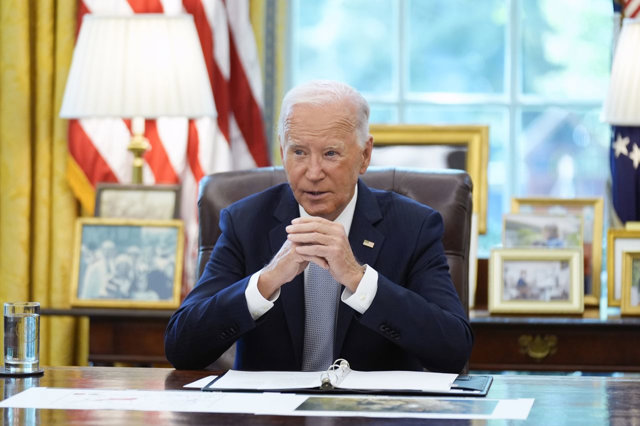 Tổng thống Joe Biden tại Ph&ograve;ng Bầu dục ở Nh&agrave; Trắng. &nbsp;