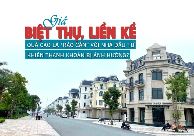 Giá biệt thự, liền kề quá cao là “rào cản” đối với nhà đầu tư khiến thanh khoản bị ảnh hưởng? - Ảnh 1