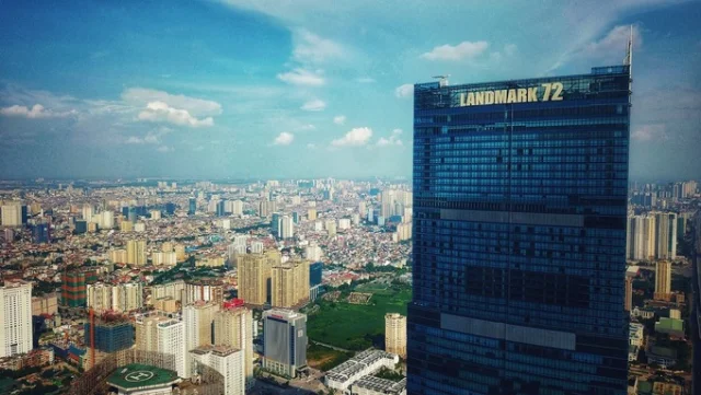 Landmark 72 l&agrave; t&ograve;a nh&agrave; cao nhất H&agrave; Nội v&agrave; cao thứ 2 Việt Nam hiện nay. Ảnh: Internet