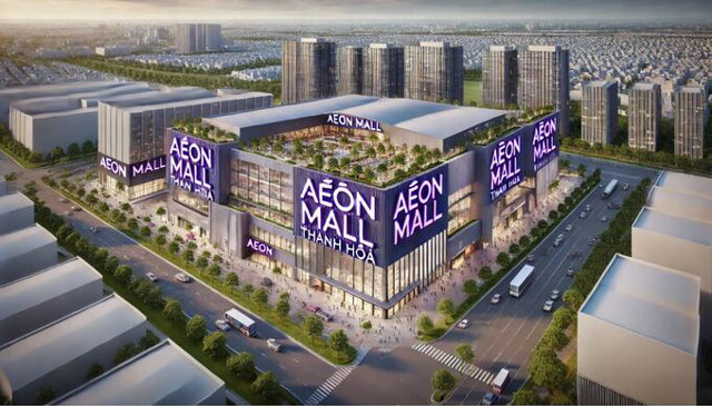 Phối cảnh Aeon Mall tại Thanh H&oacute;a. Ảnh minh họa