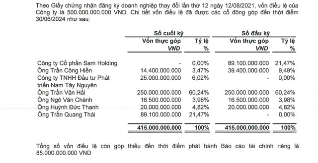 Danh s&aacute;ch th&agrave;nh vi&ecirc;n g&oacute;p vốn C&ocirc;ng ty&nbsp;Đầu tư v&agrave; Ph&aacute;t triển Hạ tầng An Việt.