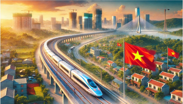 Tốc độ đường sắt cao tốc Bắc - Nam dự kiến đạt 350km/h. Ảnh minh họa &nbsp;