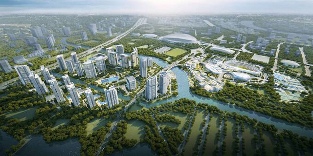 Bối cảnh 3D dự &aacute;n Saigon Sports City