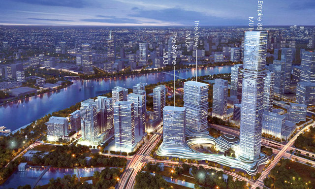 Dự &aacute;n Empire 88 Tower thuộc Khu phức hợp Empire City (Thủ Thi&ecirc;m, TP.Thủ Đức)