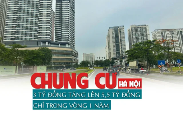 Chung cư Hà Nội 3 tỷ đồng tăng lên 5,5 tỷ đồng chỉ trong 1 năm - Ảnh 1