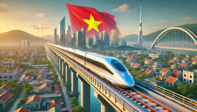 Đường sắt cao tốc Bắc - Nam c&oacute; tốc độ 350km/h. Ảnh minh họa