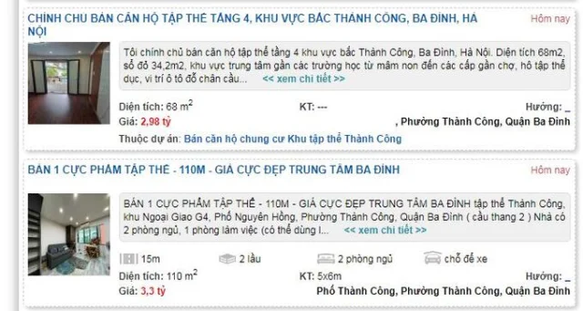 'Xây xẩm mặt mày' với giá tập thể cũ tại Hà Nội, có nơi lên đến gần 200 triệu đồng/m2 - Ảnh 1