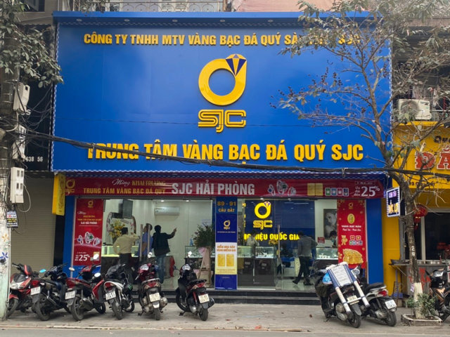 SJC chi nh&aacute;nh Hải Ph&ograve;ng.