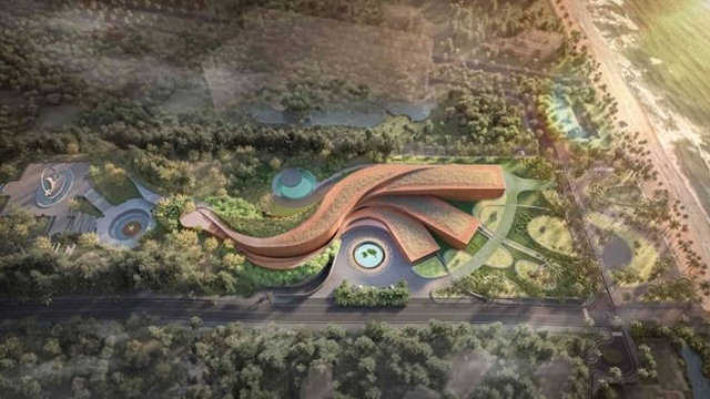 Phối cảnh c&ocirc;ng tr&igrave;nh Bảo t&agrave;ng Trường Sa. Ảnh: Huni Architectes
