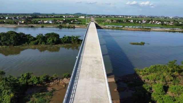 C&acirc;y cầu c&oacute; tổng vốn đầu tư 361 tỷ đồng. Ảnh: Mai Chiến