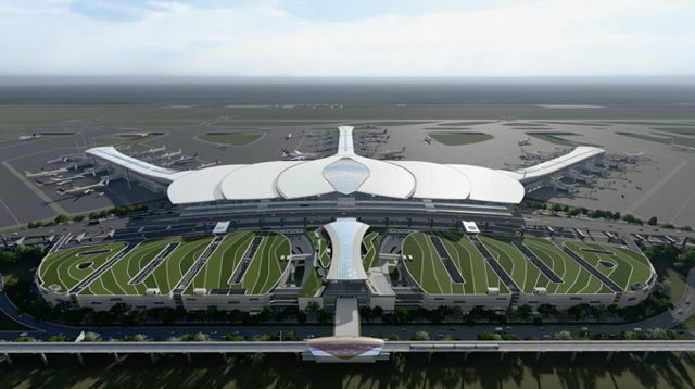Phối cảnh Dự &aacute;n s&acirc;n bay Long Th&agrave;nh - s&acirc;n bay lớn nhất Việt Nam. Ảnh minh họa