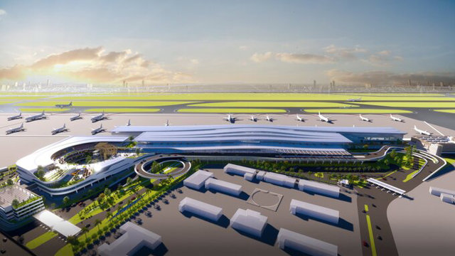 s&acirc;n bay Long Th&agrave;nh l&agrave; địa điểm l&yacute; tưởng để quy hoạch đ&ocirc; thị s&acirc;n bay nhờ nằm ở vị tr&iacute; giao thoa của năm loại h&igrave;nh giao th&ocirc;ng v&agrave; được quy hoạch b&agrave;i bản, x&acirc;y dựng mới ho&agrave;n to&agrave;n. Ảnh minh họa