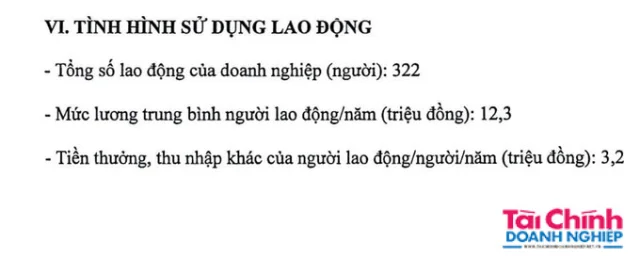 Năm 2023, lương trung b&igrave;nh người lao động Vinafood 1 đạt 12,3 triệu đồng/năm.