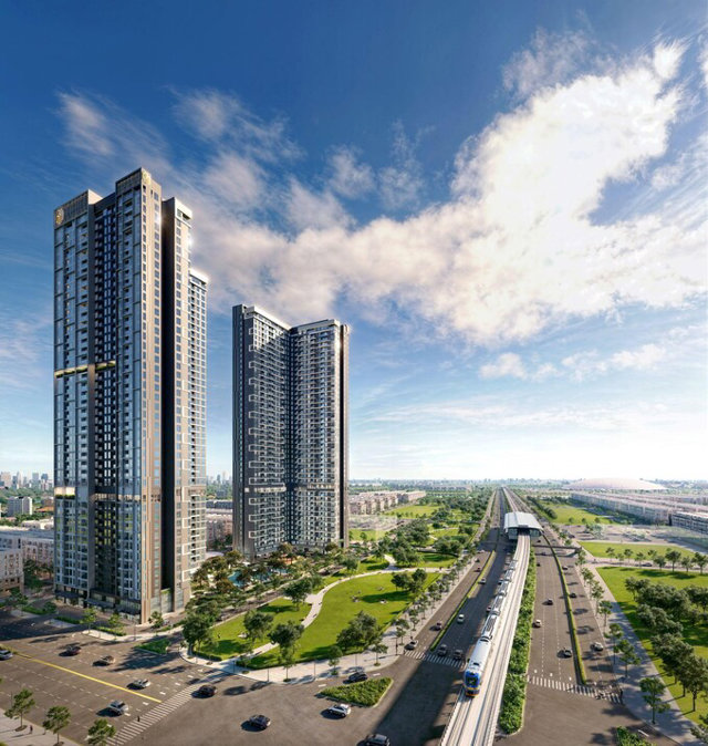 Những h&igrave;nh ảnh đầu ti&ecirc;n về dự &aacute;n Masteri Grand Avenue tại Vinhomes Global Gate.