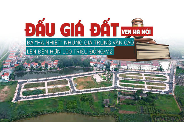 Đấu giá đất ven Hà Nội: Đã “hạ nhiệt” nhưng giá trúng vẫn cao, cao nhất hơn 100 triệu đồng/m2 - Ảnh 1