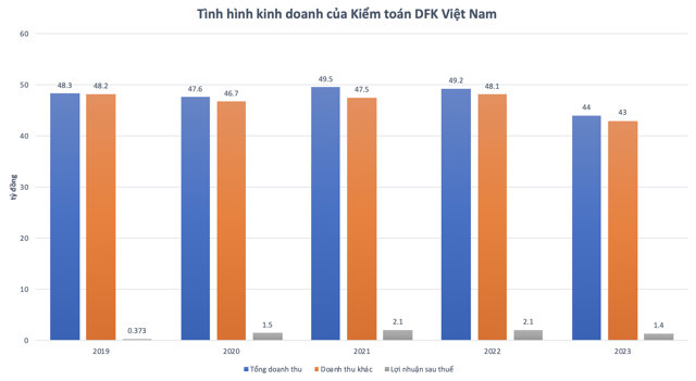 T&igrave;nh h&igrave;nh kinh doanh của kiểm to&aacute;n&nbsp;DFK Việt Nam trong những năm gần đ&acirc;y.&nbsp;