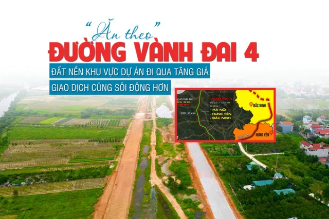 “Ăn theo” đường Vành đai 4, đất nền khu vực dự án đi qua tăng giá, giao dịch cũng sôi động hơn - Ảnh 1