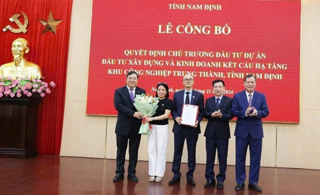 Nam Định: Công bố quyết định xây dựng dự án KCN Trung Thành - Ảnh 1