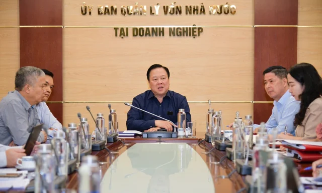 Chủ tịch Ủy ban Quản l&yacute; vốn Nh&agrave; nước tại doanh nghiệp Nguyễn Ho&agrave;ng Anh chỉ đạo chấm dứt, thanh l&yacute; nhưng hạn chế đến mức thấp nhất thiệt hại t&agrave;i sản của Nh&agrave; nước. Ảnh: CMSC