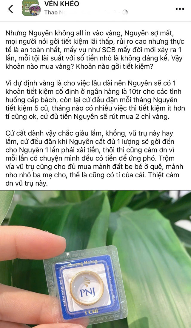 Vị độc giả chia sẻ c&aacute;ch đầu tư của m&igrave;nh khi mỗi th&aacute;ng chỉ tiết kiệm được 5 triệu đồng