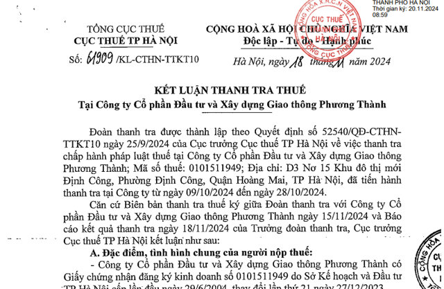 Phương Thành Tranconsin: 'Ông lớn' xây dựng giao thông vi phạm thuế tiền tỷ - Ảnh 1