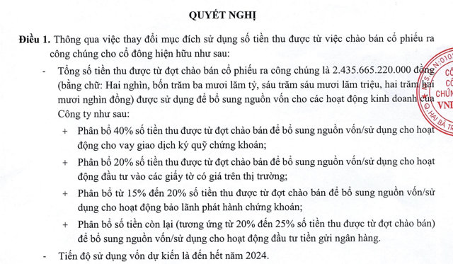 VNDIRECT thay đổi kế hoạch, dồn vốn đầu tư tiền gửi ngân hàng - Ảnh 1