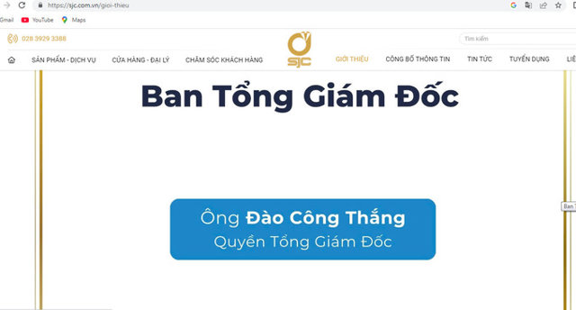 Th&ocirc;ng tin tr&ecirc;n website của C&ocirc;ng ty. &nbsp;