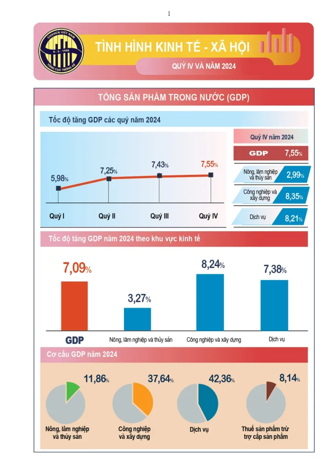 Tình hình kinh tế - xã hội năm 2024 - Ảnh 1