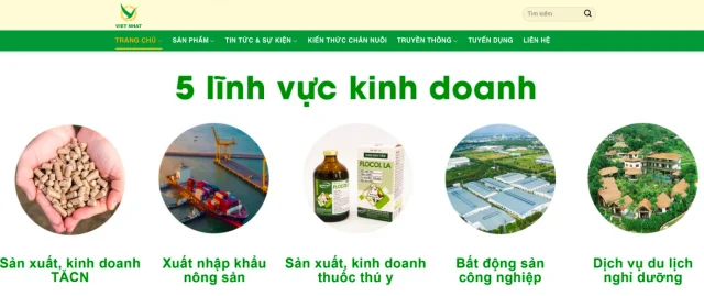 C&aacute;c lĩnh vực kinh doanh của C&ocirc;ng ty Dinh dưỡng Việt Nhật &nbsp;