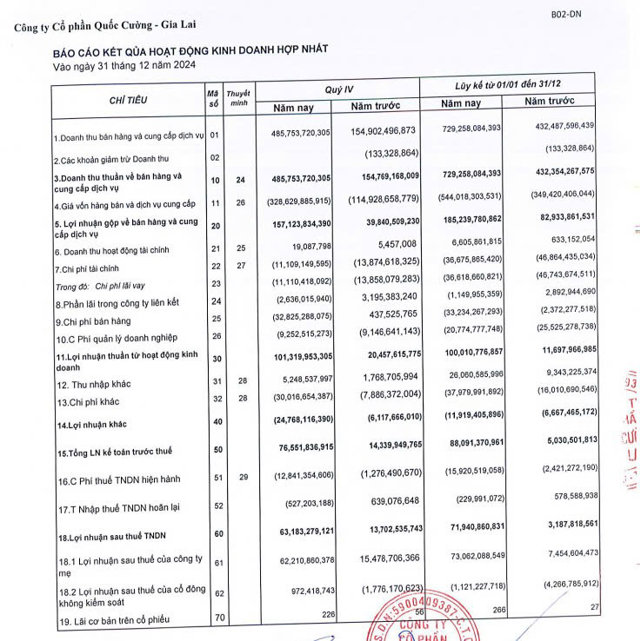 Công ty CP Quốc Cường Gia Lai làm ăn ra sao khi "Cường đô la" ngồi “ghế nóng”? - Ảnh 2