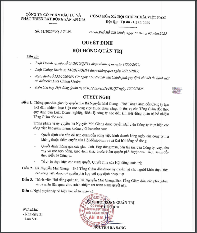 An Gia: Đáng lo về triển vọng tăng trưởng trong tương lai, liệu có đang 'né' quy định tách bạch Chủ tịch và CEO? - Ảnh 2