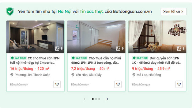 Ảnh chụp m&agrave;n h&igrave;nh tư trang tin batdongsan.com.vn