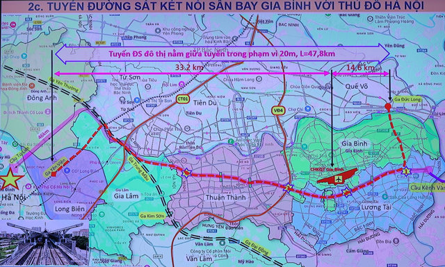 M&ocirc; h&igrave;nh tuyến đường kết nối giữa s&acirc;n bay Gia B&igrave;nh với trung t&acirc;m H&agrave; Nội - Ảnh: VGP/Nhật Bắc