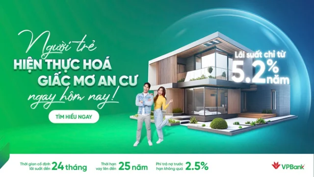 Sở hữu ngôi nhà mơ ước với lãi suất ưu đãi chỉ từ 5,2%/năm từ VPBank - Ảnh 1